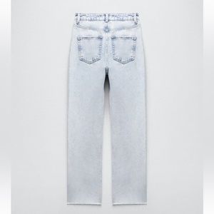 Zara high rise straight fit jeans